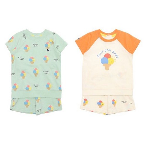 블루독베이비 BLUEDOG BABY 아이스크림상하복 44370-672-01 02 274564 블루독키즈 블루독베이비 BLUEDOG BABY 아이스크림상하복 44370-672-01 02 274564 블루독키즈