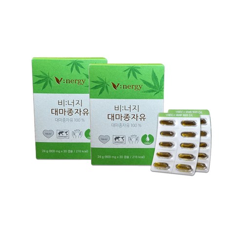 휴럼 비너지 대마 종자유 800mg 60캡슐, 60정, 1개