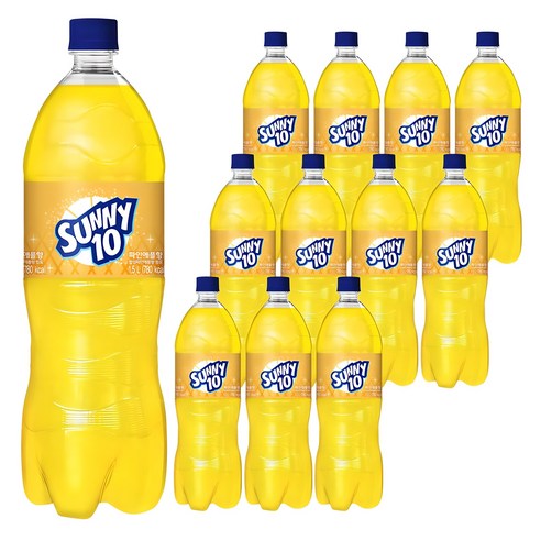 써니텐 파인애플향, 1.5L, 12개