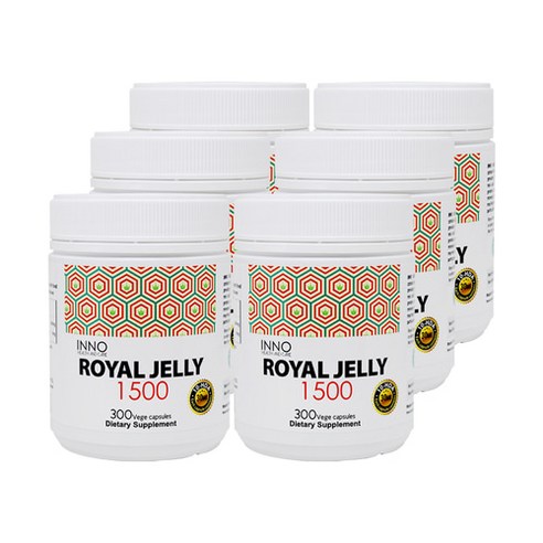 뉴질랜드 이노헬스앤케어 로얄젤리 1500 Royal Jelly 300베지캡슐 x6, 6박스, 300캡슐, 300캡슐