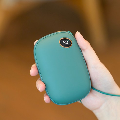 파인큐브 보드라운 양면 10000mAh 손난로 충전 보조배터리 HW-100