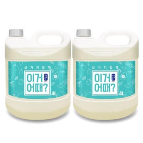 아토세이프 이거어때 주방 세제, 4L, 4개입
