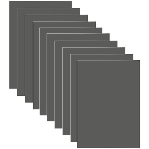 다한진 컬러 포맥스판 A3(297mm420mm*2T) 두께2mm 교재용 미술용 DIY용, 10개, 회색