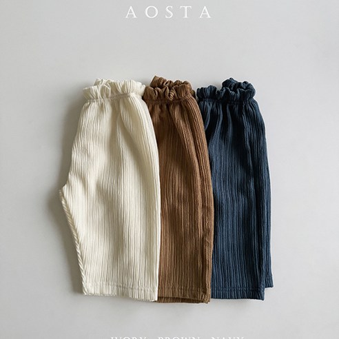 아오스타 플리츠 바지(봄) 아기 유아 바지 봄바지 봄신상 봄아기옷