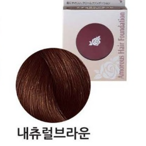 아모로스 헤어 두피 커버 쿠션 흑채 새치, 1개, 다크 브라운