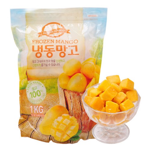 [푸르젠] [뉴뜨레]냉동 망고다이스 1kg X 5개