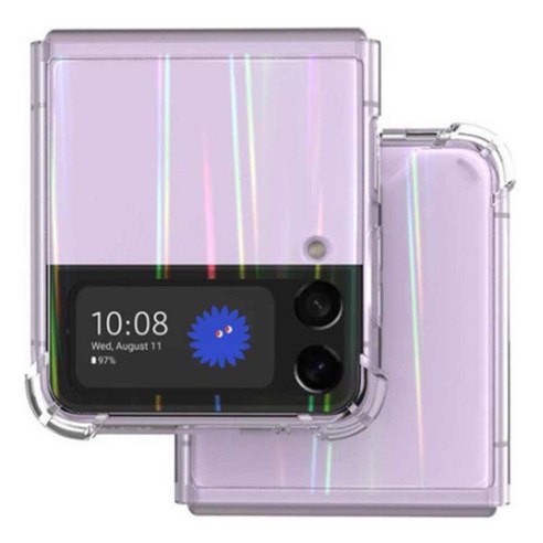 텐브릿지 갤럭시Z플립4 홀로그램 레인보우 휴대폰 케이스
