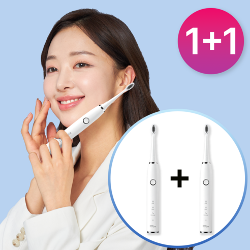프로벨 음파전동칫솔 화이트테라픽 저자극, 화이트테라픽 음파칫솔, 2개
