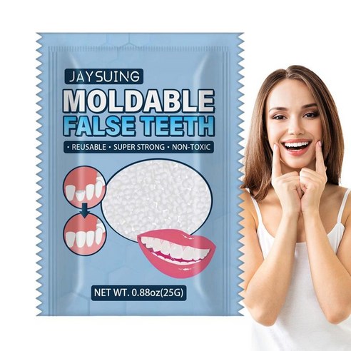DIY 치아를 집에서 복원할 수 있는 가짜이빨 임시치아 가짜 치아 성형 가능한 임시 수리 키트