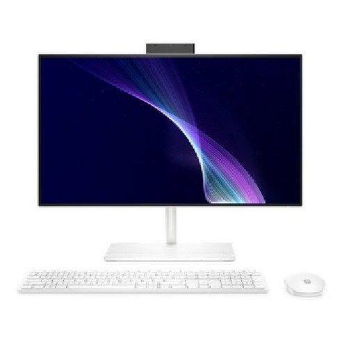 HP 일체형 PC Starry White HP All-in-One 24 - ck0041kr (i5-12400T 60.5cm WIN11 Home RAM 8GB NVMe 512GB) + 키보드 + 마우스, 기본형