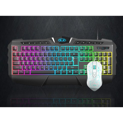 Literally sell 게이밍키보드 무접점 키보드 멋진 조명 인체 공학 게임 엔진 6단 DPI 속도 무소음키보드 레트로키보드 무소음마우스 노이즈캔슬링헤드폰 유선이어폰, 검정색 키보드+마우스
