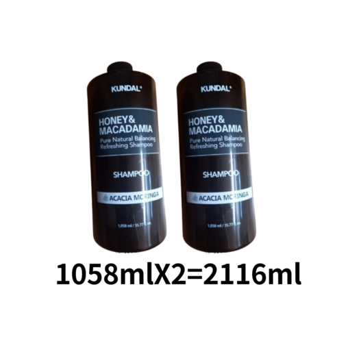 쿤달 네이처 샴푸 아카시아모링가향, 1058ml, 2개
