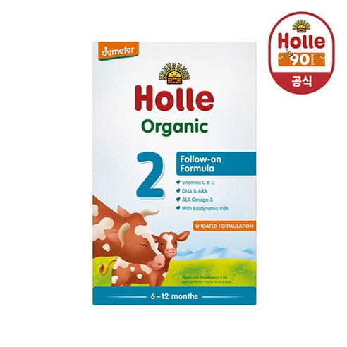 [홀레] 유기농 분유 2단계 (6~12개월), 상세 설명 참조, 1개