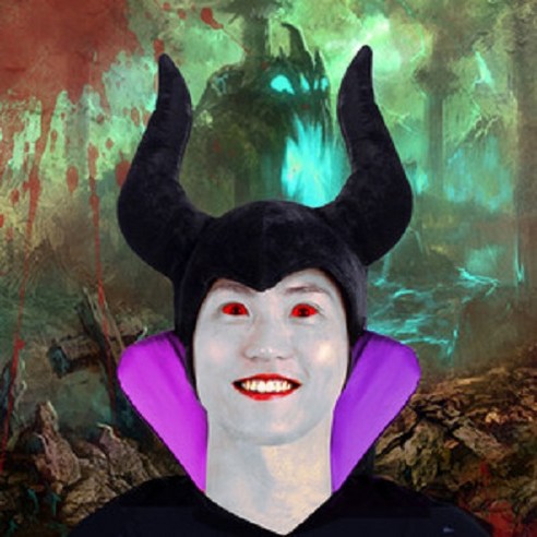 피플스파티 악마모자, 1개, 블랙