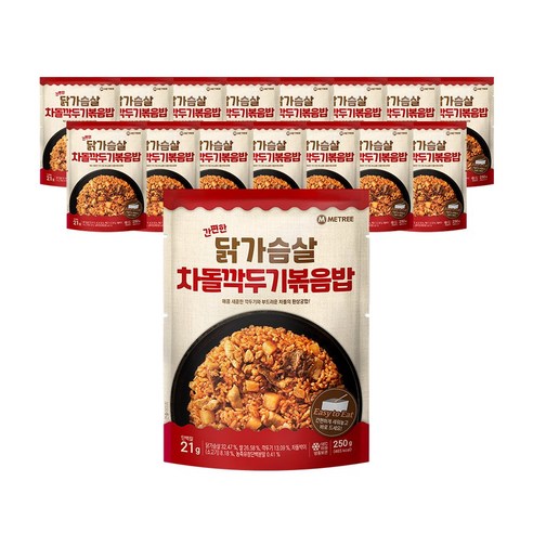 미트리 닭가슴살 볶음밥 스탠딩 차돌깍두기 250g, 8개