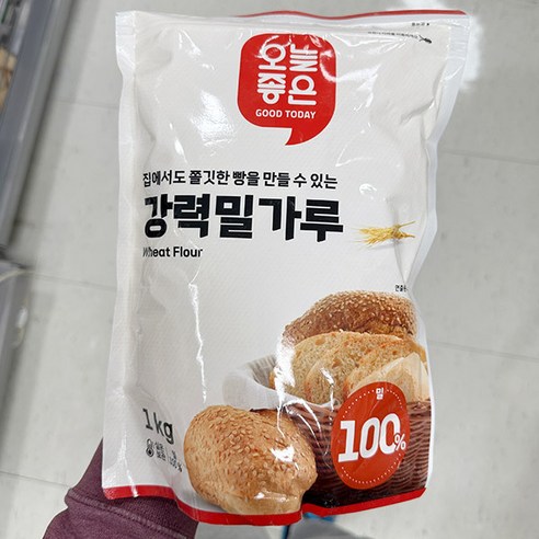 오늘좋은 강력 밀가루 1Kg, 1개