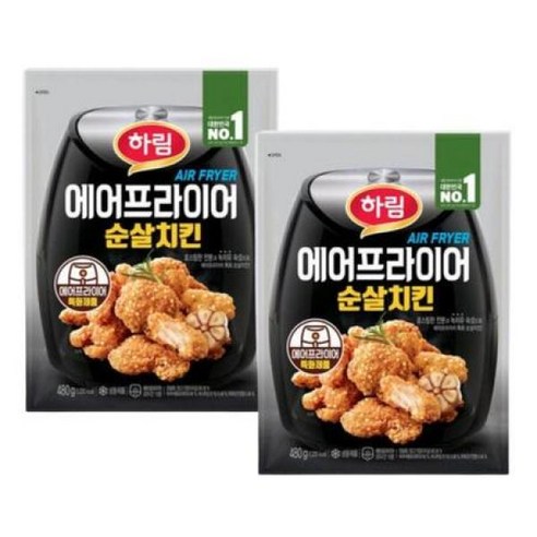 하림 에어프라이어순살치킨 480g 2봉, 2개