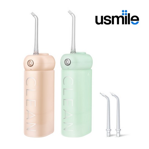 (공식) usmile 유스마일 휴대용 무선 초음파 CY1 구강세정기 KC인증, 그린
