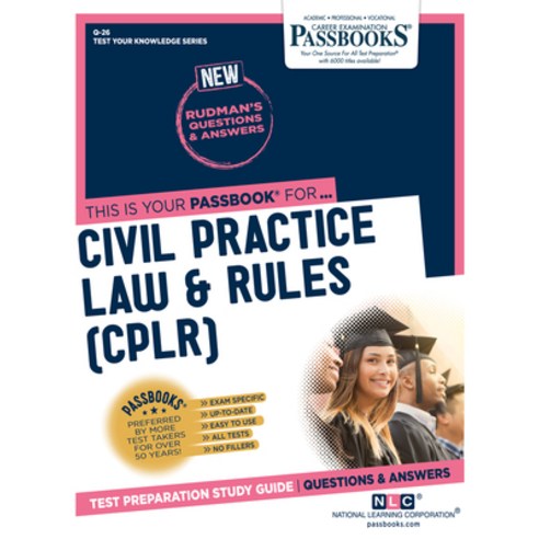 Civil Practice Law & Rules (Cplr) Volume 26 Paperback, Passbooks ...