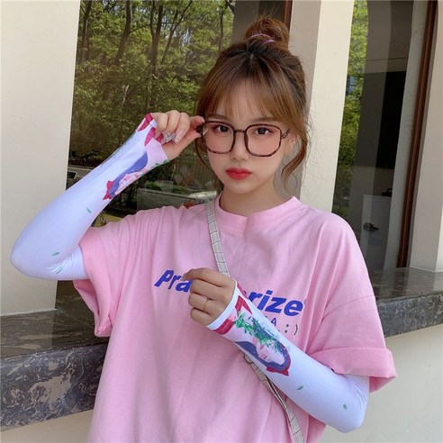 DFMEI 아이스 슬리브 선 스크린 핸드 슬리브 암가드 여성용 슬리브 얇은 아이스 실크 여름 인, 색깔2