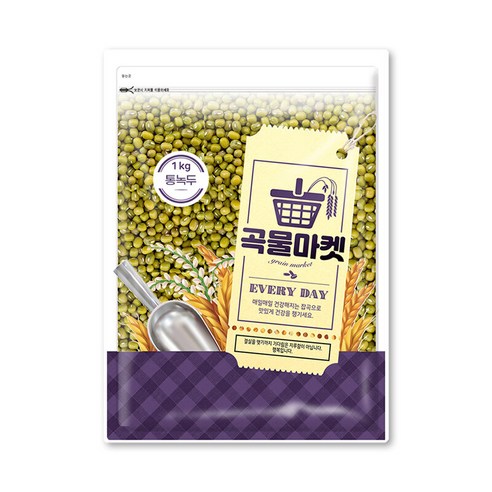 곡물마켓 통녹두 500g, 1개