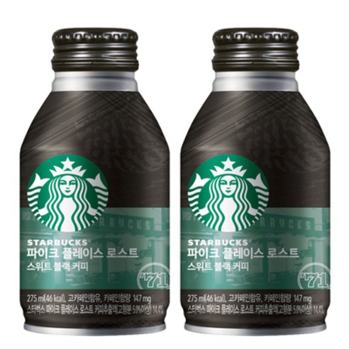 스타벅스 파이크플레이스스위트블랙275mlx12캔, 275ml, 12개