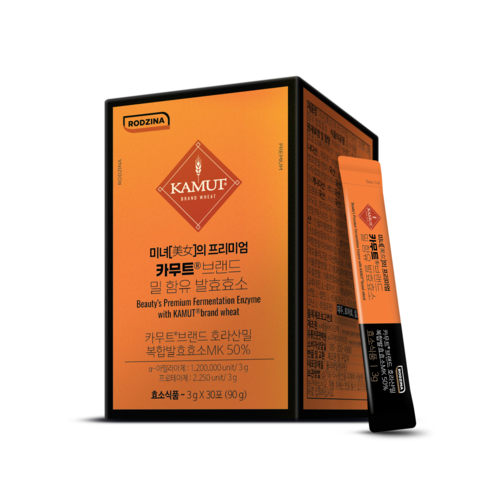 미녀의 프리미엄 골드 카무트효소 브랜드밀 30포, 4개, 90g