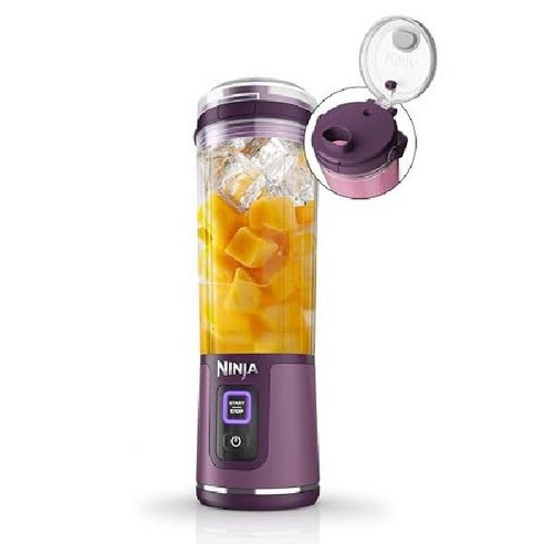 닌자 휴대용 블렌더 무선 18oz Ninja BC151BK Blast Portable Blender, 피치   스톤 닌자블렌더