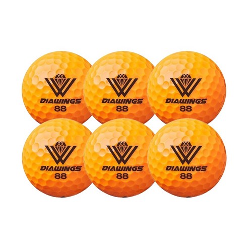 아토맥스 골프공  다이아윙스 고반발 비거리전용 장타 골프공 [6구] 선물 박스포장, M5 오렌지