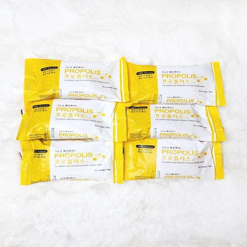 기능성 웰빙 프로폴리스 항균 때 비누, 100g, 6개