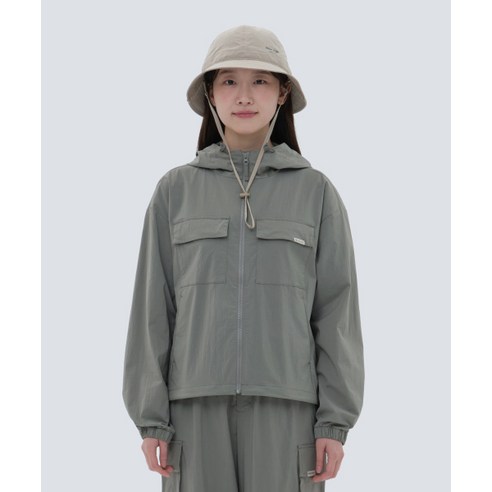 스노우피크 어패럴 루트 여성 포켓 바람막이 Light Khaki S24MWRWB61 스노우피크패딩