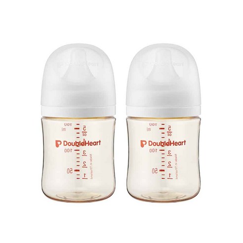 [더블하트] 모유실감 3세대 PPSU 제뉴인화이트 160ml 트윈팩, 2개