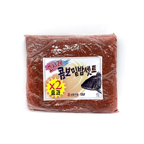 고시레 콤보 숙성 크릴 밑밥 세트 5kg 감성돔 카고 낚시, 1개, 5000g