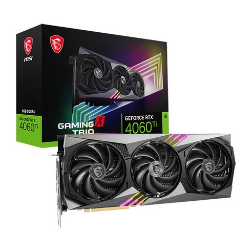 MSI GeForce RTX 4060 Ti GAMING X TRIO D6 8GB