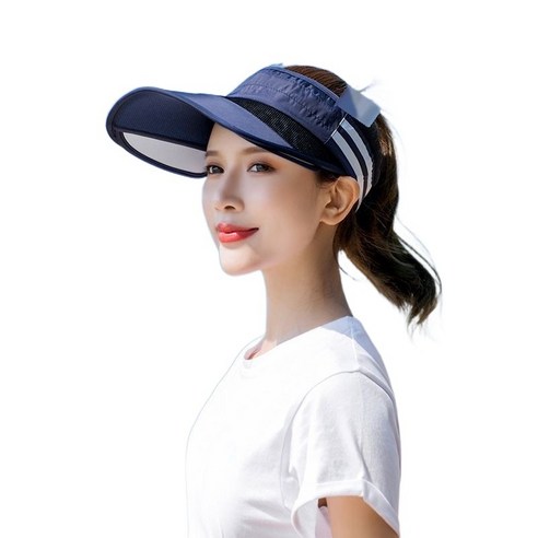 차양 모자 여자 여름 자외선 차단 모자 운동 얇은 얼굴 가리다 한판 밀물 백사장 대연공 햇살 모자, 조절 가능, 카장청
