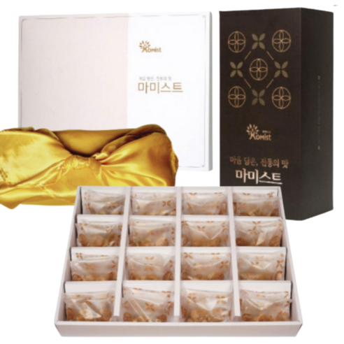 콩고물도라지정과 국산도라지정과 상견례답례품 추석선물세트, 도라지 정과 15개입(보자기 포장)