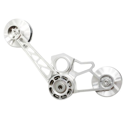 SJSHOP Brompton 자전거 용 체인 텐셔너 풀리 휠 1 2 3 6 속도, 은, 알루미늄 합금