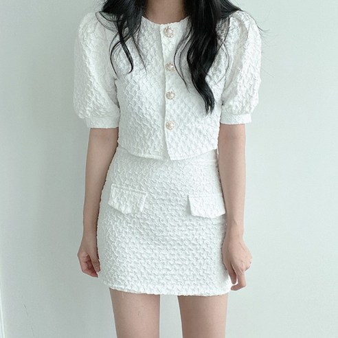 [랜덤플레이] 여름신상 하객룩 투피스 미니 스커트