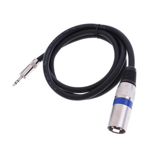 3.5mm(1/8 '')TRS 남성 XLR 남성 플러그 상호 연결 AUX 오디오 케이블, 블랙, {"사이즈":"3Ft"}, {"수건소재":"설명"}