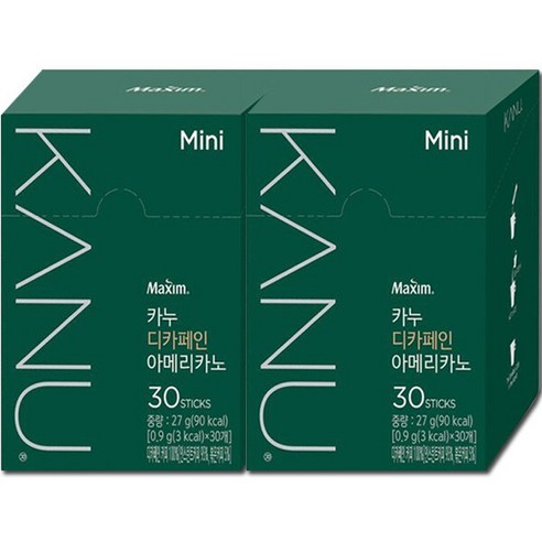 카누 미니 디카페인 아메리카노 30Tx2개, 900mg, 30개입, 2개