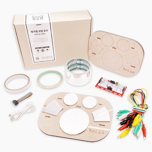 엔트리 코딩교육 키트 DIY 전자드럼 기본형(메이키메이키 보드 영상 제공 메뉴얼 포함), 1개