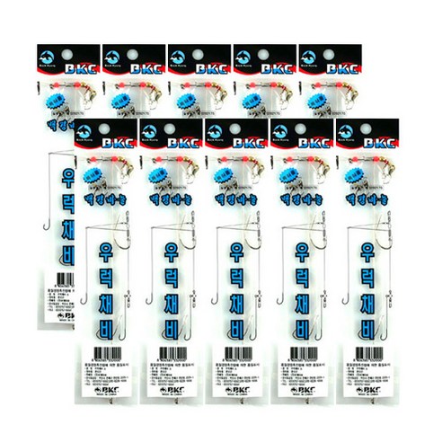 백경 우럭낚시 댐핑채비 10세트, 1개입, 10개