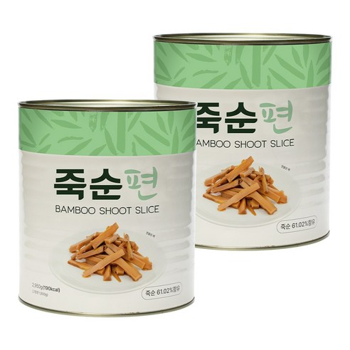 대용량 죽순편 슬라이스 (통조림 캔)