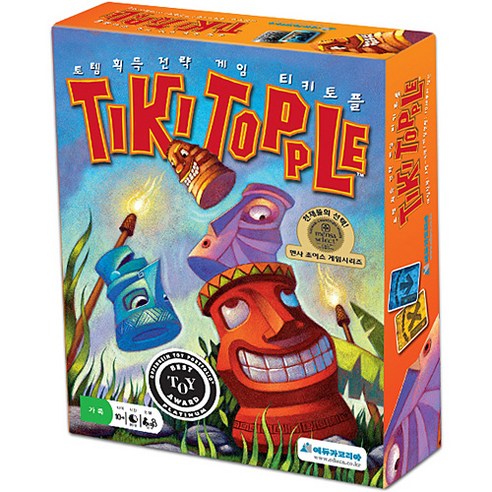 에듀카코리아 멘사 선정 게임) 티키 토플 Tiki Topple (한글판 정품) EDG 7105