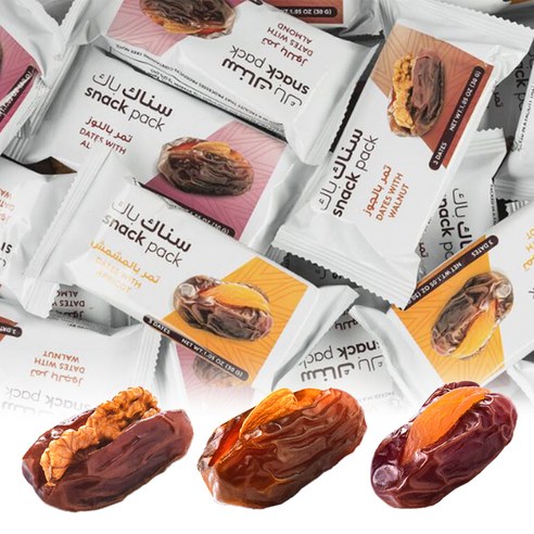 메디나 대추야자 사우디 만수르간식 라운딩간식 골린이 답례품 호두 스낵 15packs, 15개