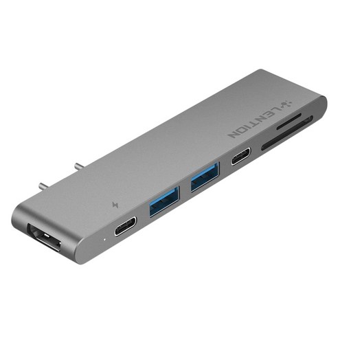 100W 전원 배달 40Gbp HDMI 호환 데이터 어댑터 4K의 USB 3.0 LENTION CS63THCR의 USB의 C 휴대용 허브, 회색, 하나