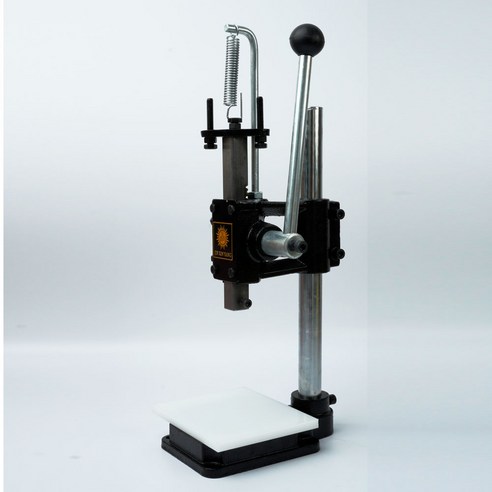 아유디 가죽공예 소형 핸드프레스 수동프레스 펀칭기 각인 공구 도구, B.눈금받침판, 1개