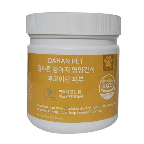 다한 강아지 후코이단 영양제, 피부/피모, 1개