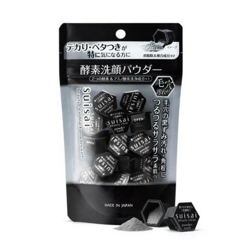 수이사이 뷰티 클리어 파우더 워시 블랙 15p, 6g, 1개