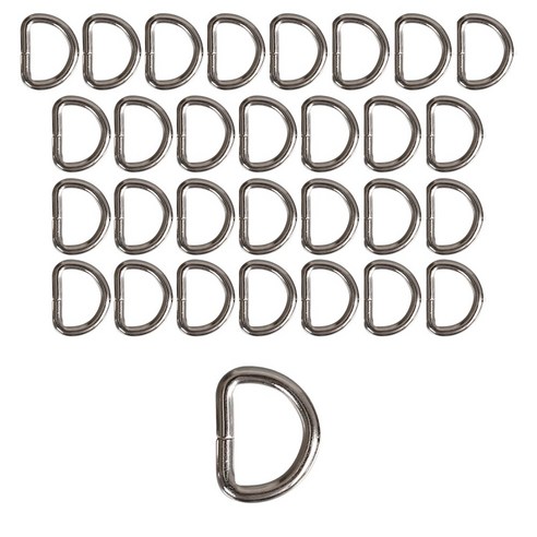 섬세한 반짝임으로 완성하는 나만의 가방: [모핸] 디링 D링 가방고리, 실버 15mm d링